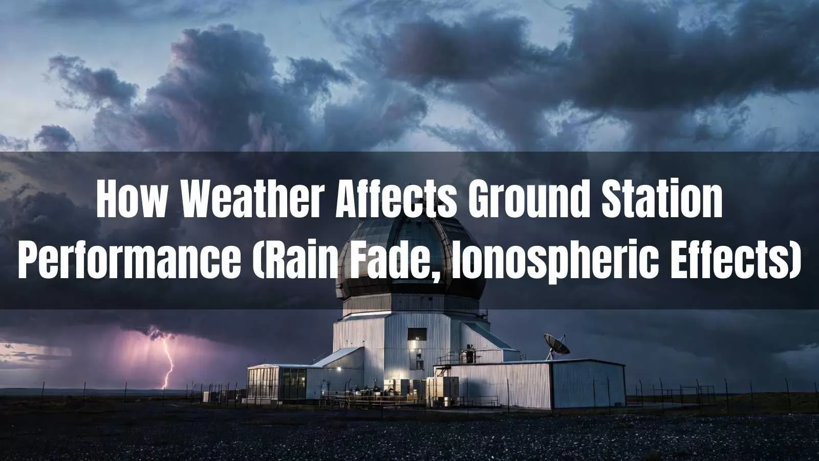 How Weather Affects Ground Station Performance (Rain Fade, Ionospheric Effects)